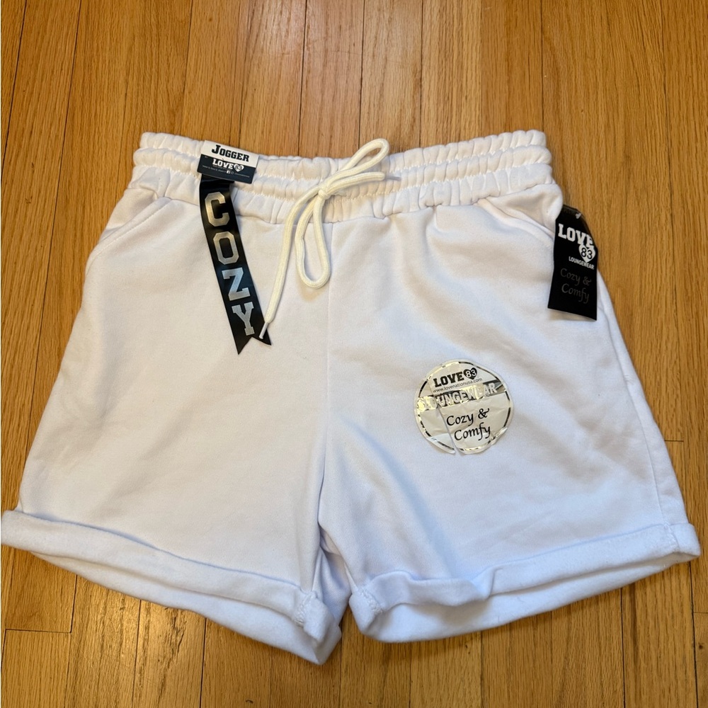NWT Cozy White Women's Shorts by Love XL